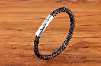 Hochwertiges Lederarmband für Herren – Multicolor & Multisize mit Edelstahl-Button
