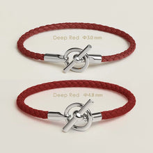 MOONLIGHT Lederarmband mit OT-Lock – Klassisches Unisex Couples Bracelet aus Echtleder