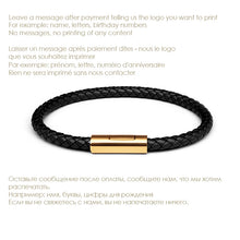 Handgewebtes Lederarmband mit Edelstahl-Button – Klassisches Unisex-Design in 15 Farben