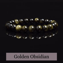 Golden Obsidian Naturstein Armband – Handgefertigte Energieperlen für Damen & Herren