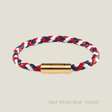 Handgewebtes Lederarmband mit Edelstahl-Button – Klassisches Unisex-Design in 15 Farben