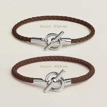 MOONLIGHT Lederarmband mit OT-Lock – Klassisches Unisex Couples Bracelet aus Echtleder