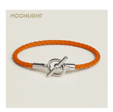 MOONLIGHT Lederarmband mit OT-Lock – Klassisches Unisex Couples Bracelet aus Echtleder