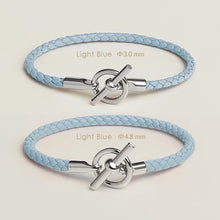 MOONLIGHT Lederarmband mit OT-Lock – Klassisches Unisex Couples Bracelet aus Echtleder