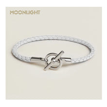 MOONLIGHT Lederarmband mit OT-Lock – Klassisches Unisex Couples Bracelet aus Echtleder