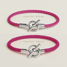 MOONLIGHT Lederarmband mit OT-Lock – Klassisches Unisex Couples Bracelet aus Echtleder