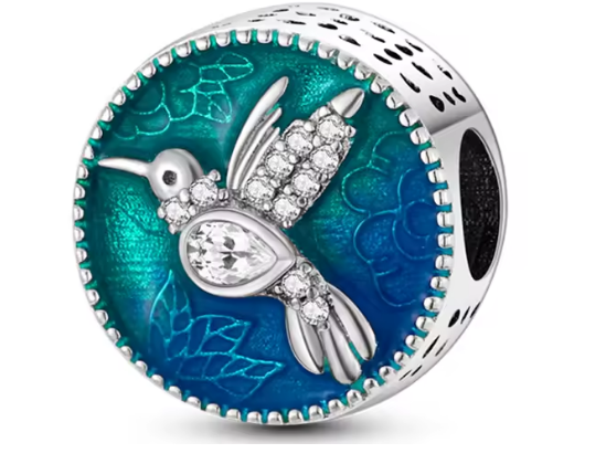 Vogel Charm Anhänger 925 Sterling Silber – Eule, Papagei & Flamingo mit Zirkonia für Bettelarmband