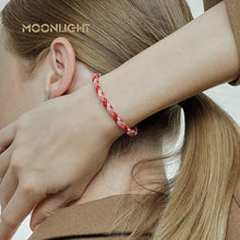 Handgewebtes Lederarmband mit Edelstahl-Button – Klassisches Unisex-Design in 15 Farben