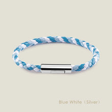 Handgewebtes Lederarmband mit Edelstahl-Button – Klassisches Unisex-Design in 15 Farben