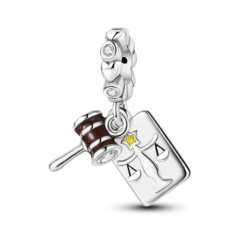 Abschluss Charm Kollektion 925 Sterling Silber – Studium &amp; Ausbildung Anhänger für Bettelarmband - CharmsLuv