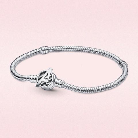 Avengers Charm Armband 925 Sterling Silber – Marvel Superhelden Verschluss (16–21 cm) - CharmsLuv