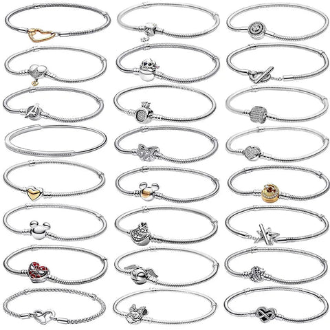 Disney Armband mit Zirkonia – Elegantes versilbertes Gliederarmband für Damen & Herren - CharmsLuv