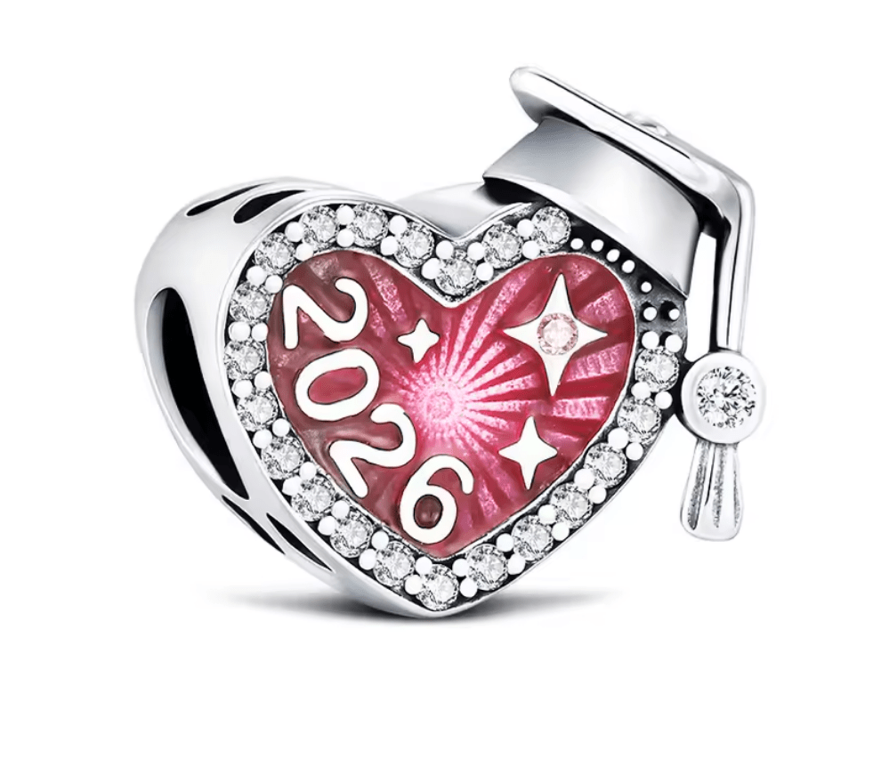 Schulabschluss Charm Kollektion 925 Sterling Silber – Geschenk - Anhänger für Bettelarmband - CharmsLuv