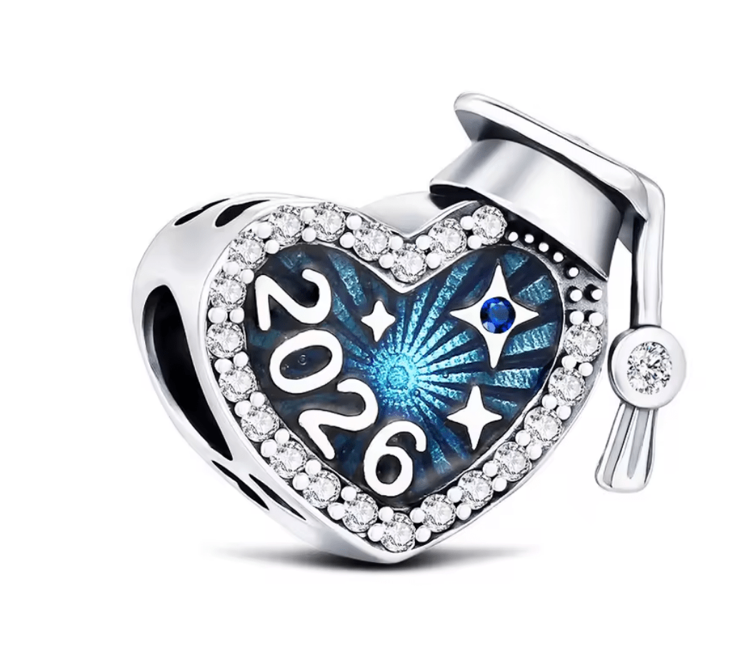 Schulabschluss Charm Kollektion 925 Sterling Silber – Geschenk - Anhänger für Bettelarmband - CharmsLuv