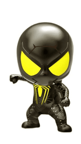 Spider Noir Charm 925 Sterling Silber – Dunkler Spider - Man Anhänger im Retro - Stil - CharmsLuv