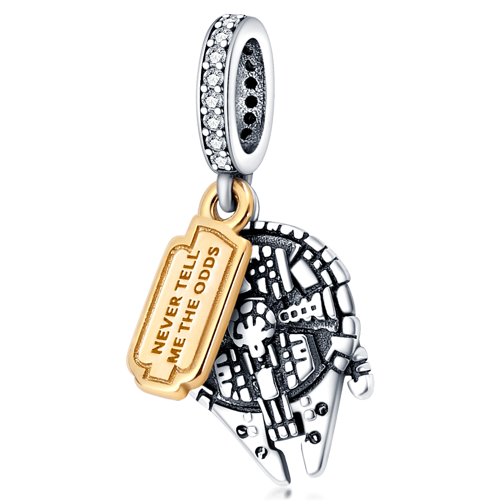Star Wars Charm Anhänger 925 Sterling Silber – Darth Vader, Yoda & R2 - D2 für Bettelarmband - CharmsLuv