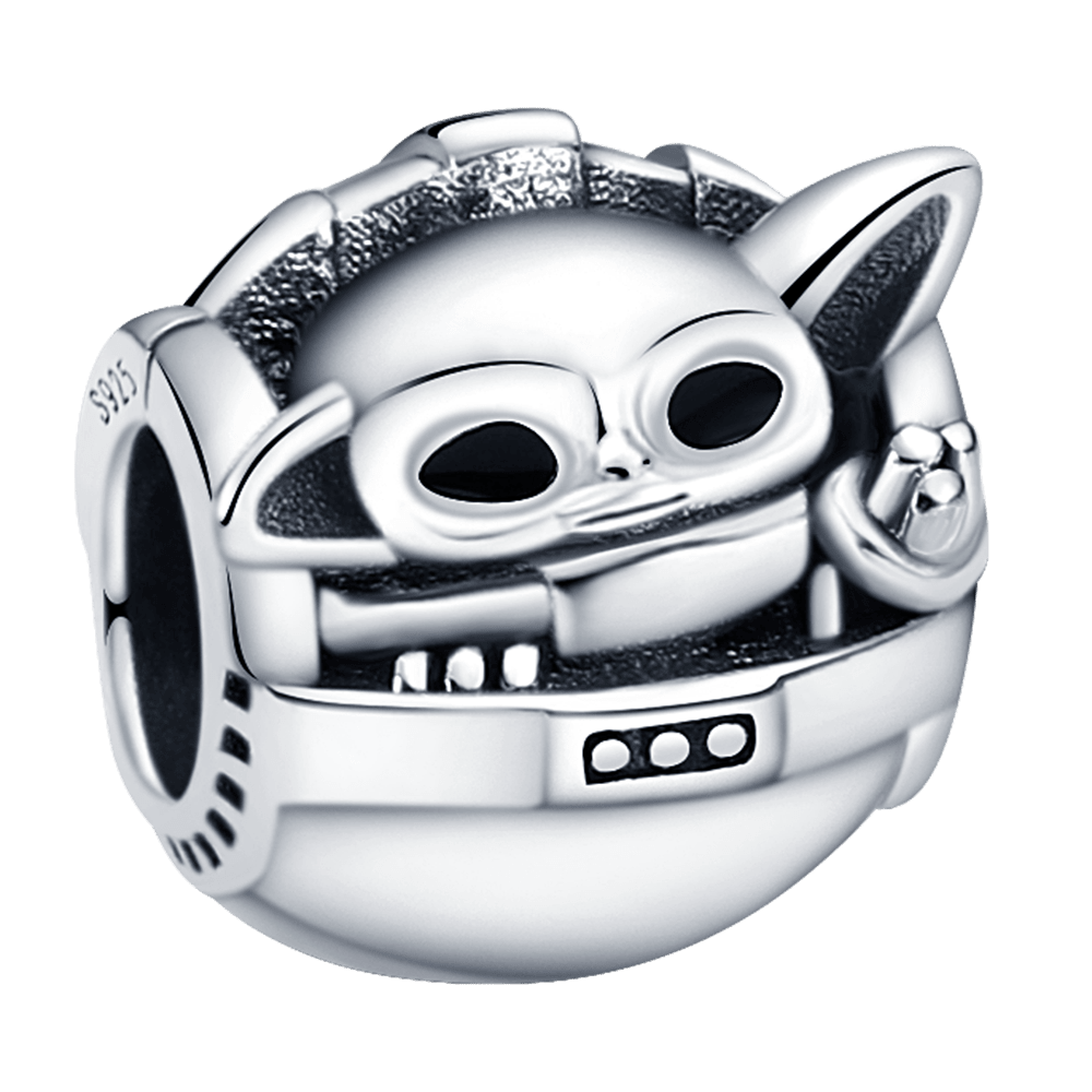 Star Wars Charm Anhänger 925 Sterling Silber – Darth Vader, Yoda & R2 - D2 für Bettelarmband - CharmsLuv