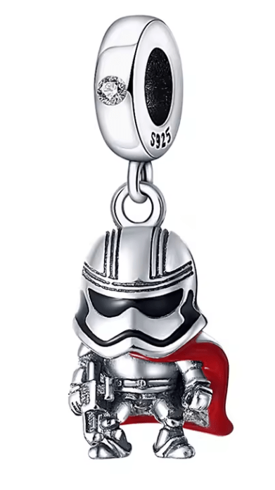 Star Wars Charm Anhänger 925 Sterling Silber – Darth Vader, Yoda & R2 - D2 für Bettelarmband - CharmsLuv