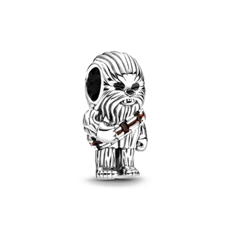 Star Wars Charm Anhänger 925 Sterling Silber – Darth Vader, Yoda & R2 - D2 für Bettelarmband - CharmsLuv