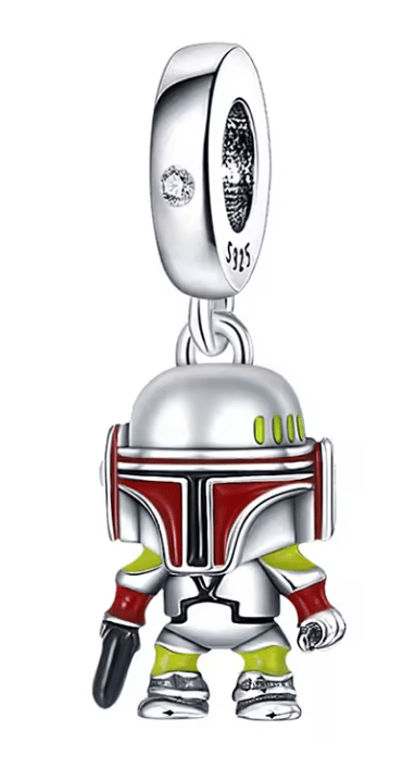 Star Wars Charm Anhänger 925 Sterling Silber – Darth Vader, Yoda & R2 - D2 für Bettelarmband - CharmsLuv