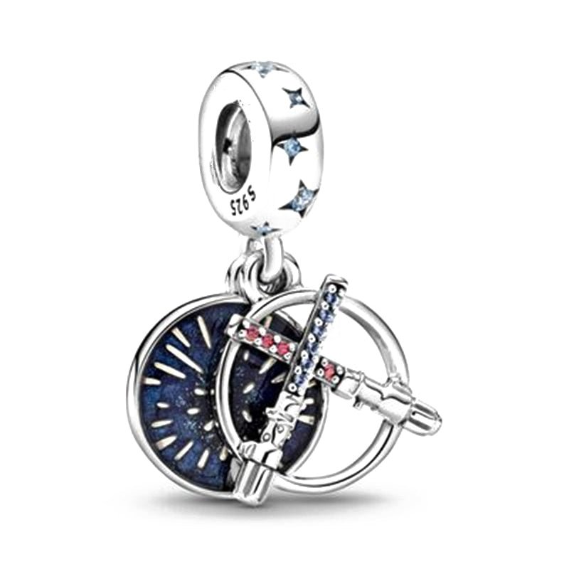 Star Wars Charm Anhänger 925 Sterling Silber – Darth Vader, Yoda & R2 - D2 für Bettelarmband - CharmsLuv