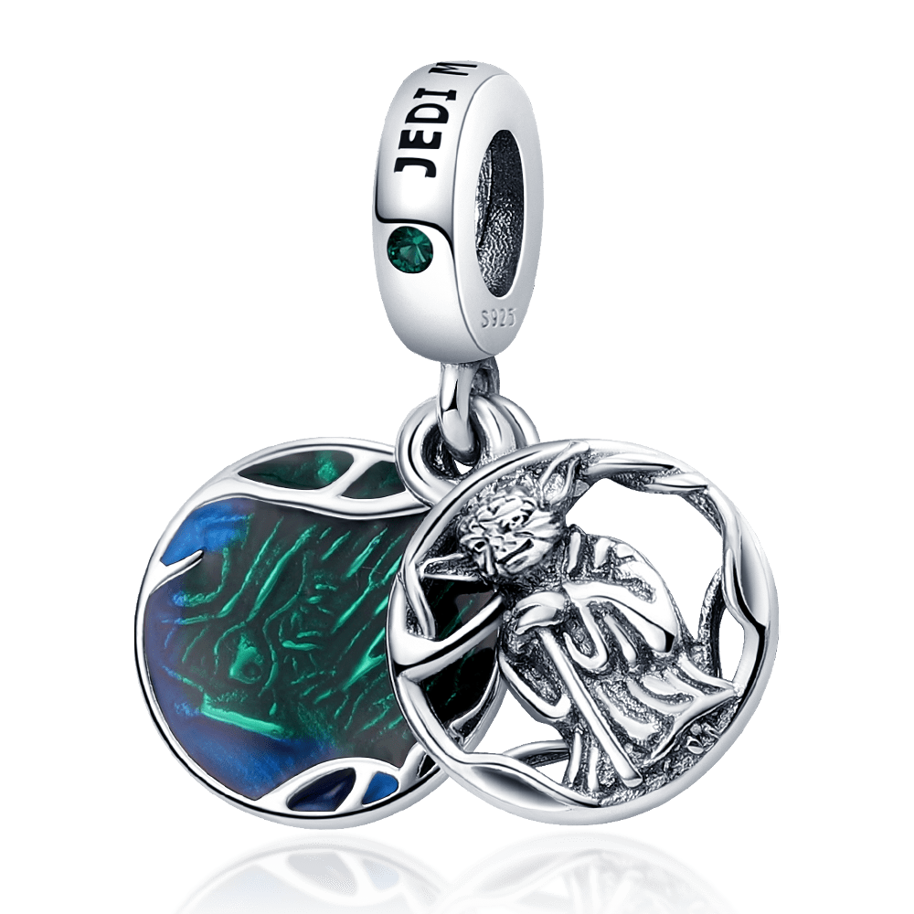 Star Wars Charm Anhänger 925 Sterling Silber – Darth Vader, Yoda & R2 - D2 für Bettelarmband - CharmsLuv