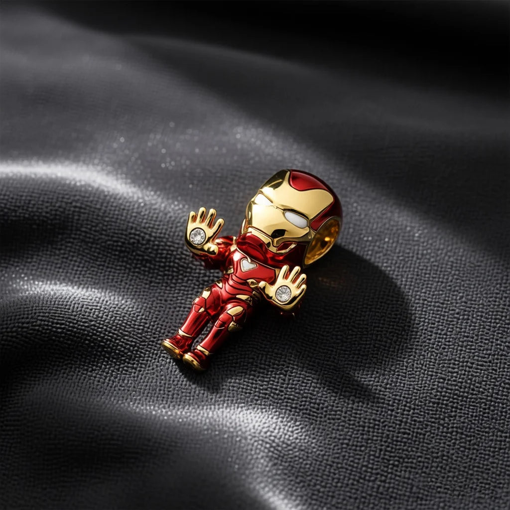 Superhelden Charm Anhänger 925 Sterling Silber – Iron Man, Hulk, Deadpool, Joker & Spider - Man - CharmsLuv