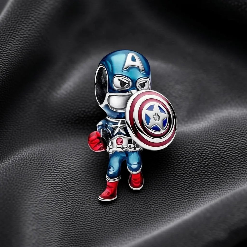 Superhelden Charm Anhänger 925 Sterling Silber – Iron Man, Hulk, Deadpool, Joker & Spider - Man - CharmsLuv