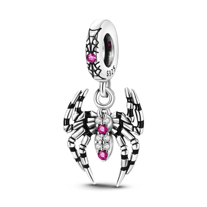 Tier Charm Anhänger 925 Sterling Silber – Biene, Kolibri & Glühwürmchen mit Zirkonia - CharmsLuv