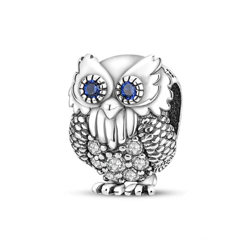Tier Charm Anhänger 925 Sterling Silber – Biene, Kolibri & Glühwürmchen mit Zirkonia - CharmsLuv