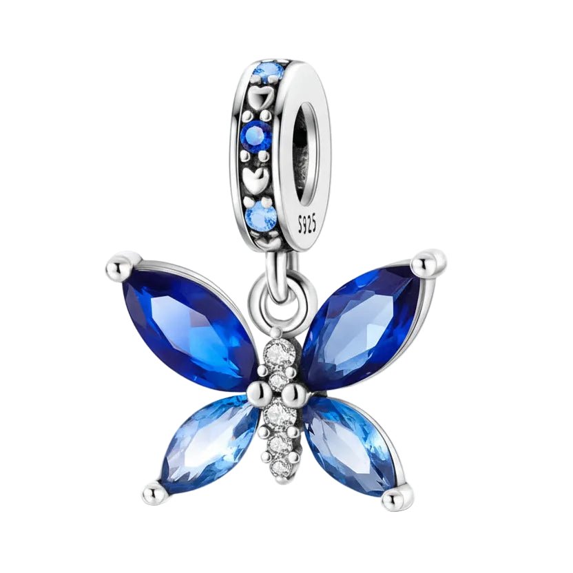 Tier Charm Anhänger 925 Sterling Silber – Biene, Kolibri & Glühwürmchen mit Zirkonia - CharmsLuv