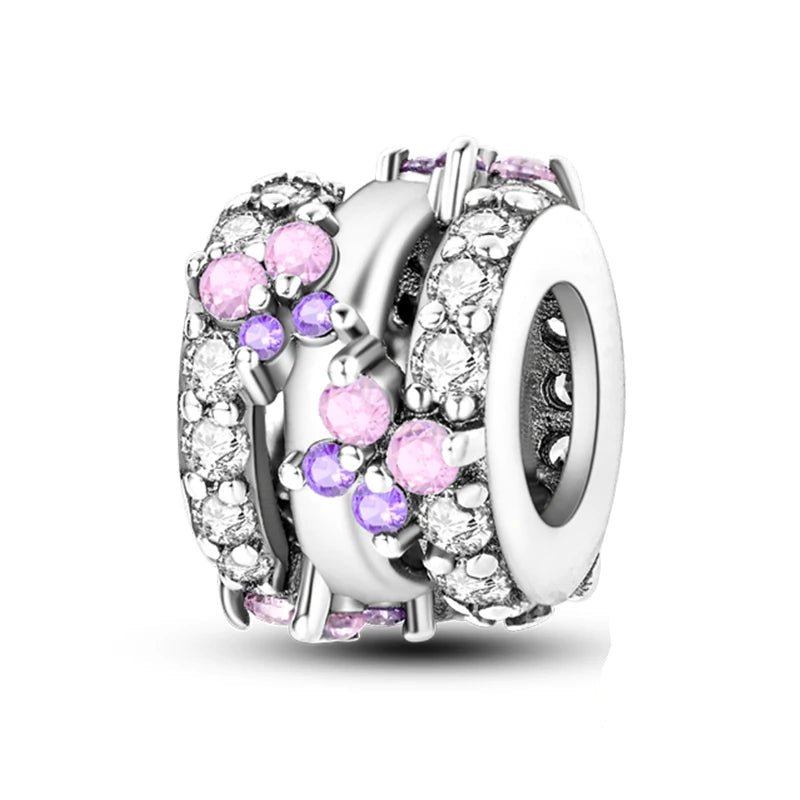 Tier Charm Anhänger 925 Sterling Silber – Biene, Kolibri & Glühwürmchen mit Zirkonia - CharmsLuv