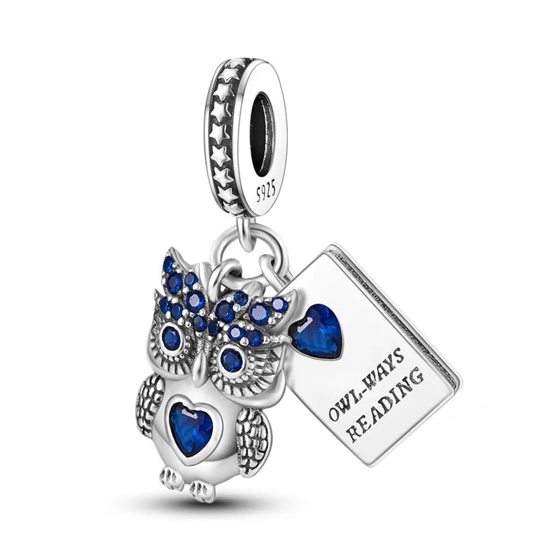 Tier Charm Anhänger 925 Sterling Silber – Biene, Kolibri & Glühwürmchen mit Zirkonia - CharmsLuv