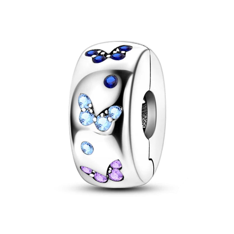 Tier Charm Anhänger 925 Sterling Silber – Biene, Kolibri & Glühwürmchen mit Zirkonia - CharmsLuv