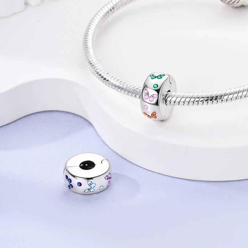 Tier Charm Anhänger 925 Sterling Silber – Biene, Kolibri & Glühwürmchen mit Zirkonia - CharmsLuv