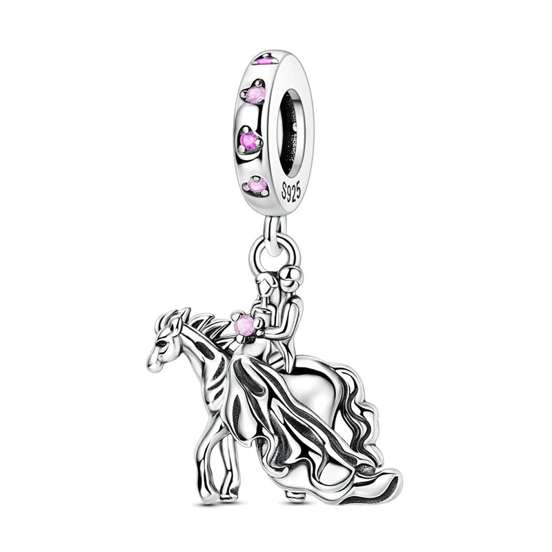 Tier Charm Anhänger Set 925 Sterling Silber – Löwe, Tiger, Wolf, Drache & mehr für Bettelarmband - CharmsLuv