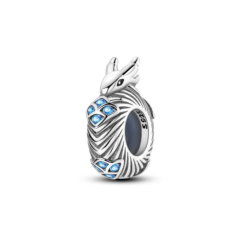 Tier Charm Anhänger Set 925 Sterling Silber – Löwe, Tiger, Wolf, Drache & mehr für Bettelarmband - CharmsLuv