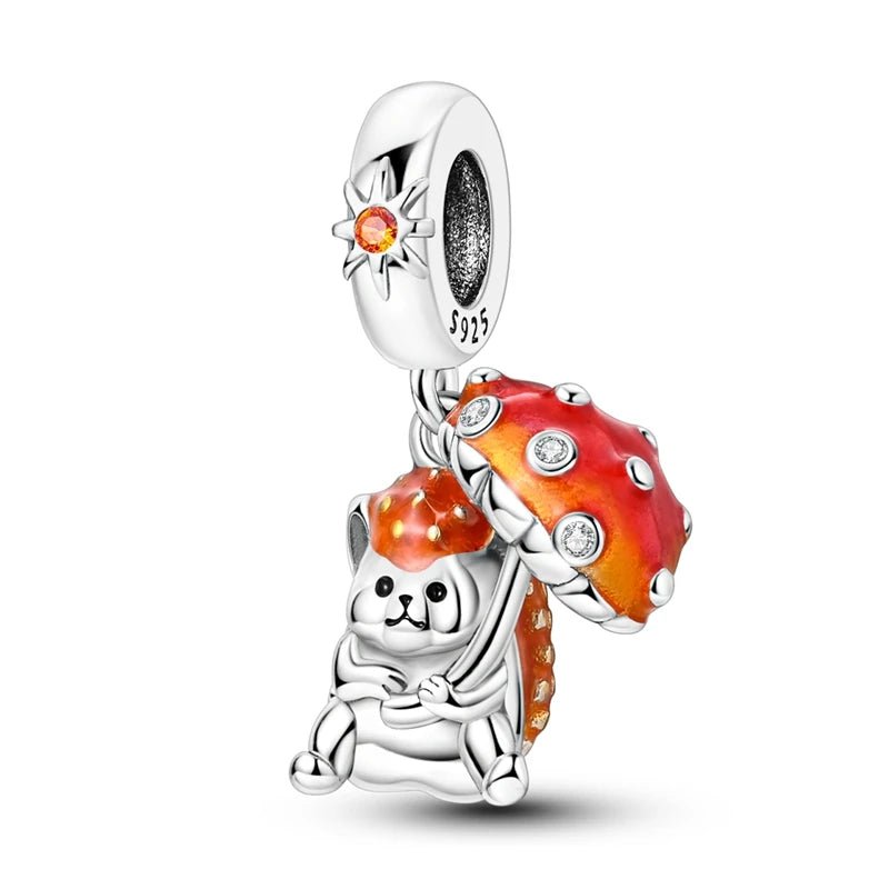 Tier Charm Anhänger Set 925 Sterling Silber – Löwe, Tiger, Wolf, Drache & mehr für Bettelarmband - CharmsLuv