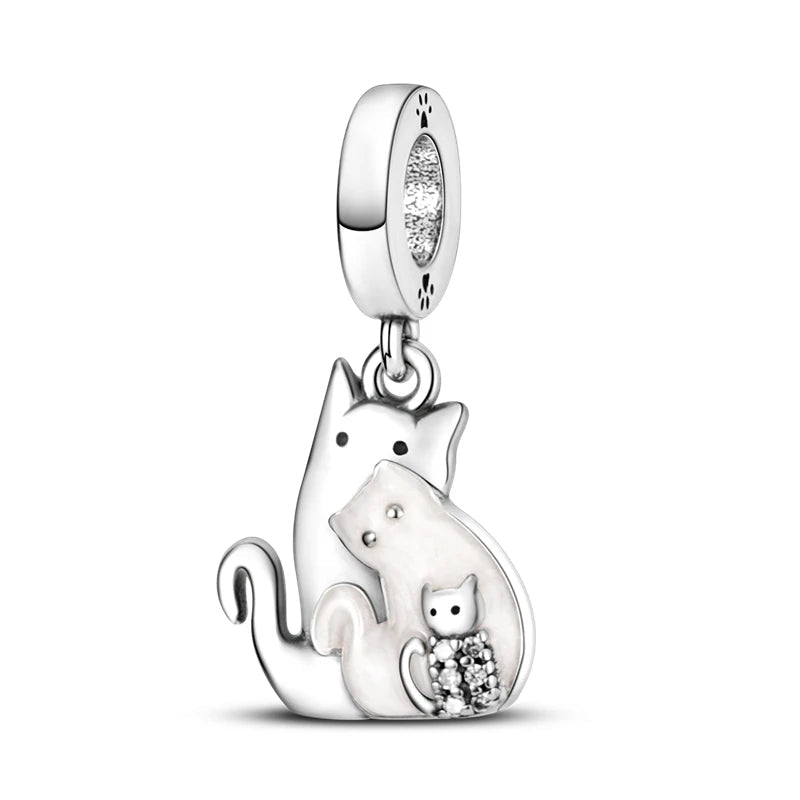 Tier Charm Anhänger Set 925 Sterling Silber – Löwe, Tiger, Wolf, Drache & mehr für Bettelarmband - CharmsLuv