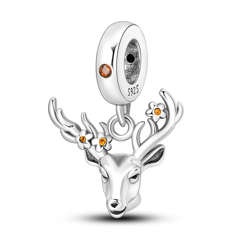 Tier Charm Anhänger Set 925 Sterling Silber – Löwe, Tiger, Wolf, Drache & mehr für Bettelarmband - CharmsLuv