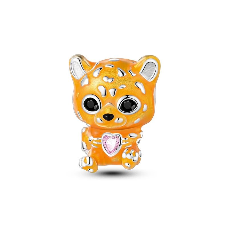 Tier Charm Anhänger Set 925 Sterling Silber – Löwe, Tiger, Wolf, Drache & mehr für Bettelarmband - CharmsLuv