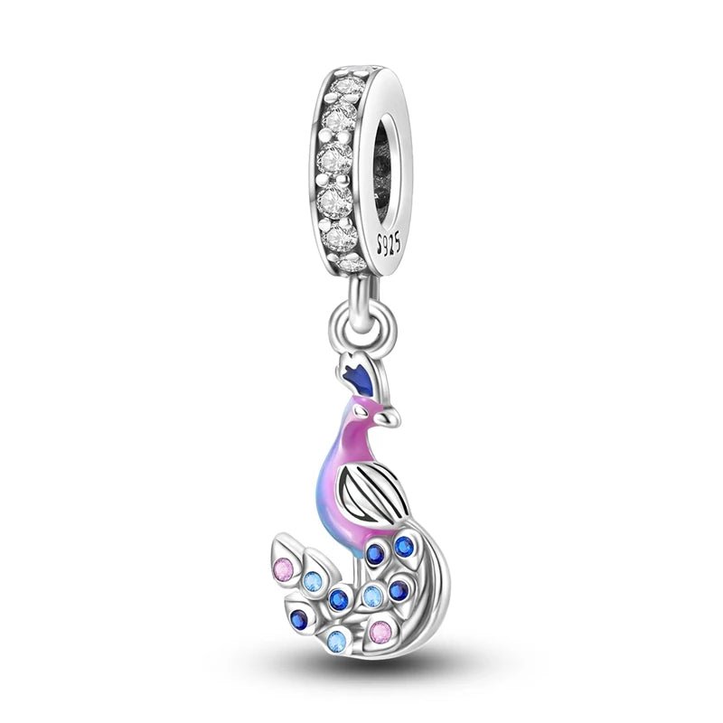 Tier Charm Anhänger Set 925 Sterling Silber – Löwe, Tiger, Wolf, Drache & mehr für Bettelarmband - CharmsLuv