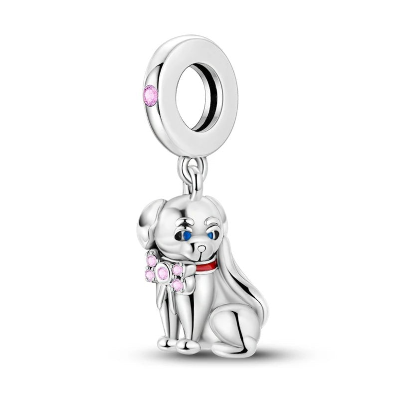 Tier Charm Anhänger Set 925 Sterling Silber – Löwe, Tiger, Wolf, Drache & mehr für Bettelarmband - CharmsLuv