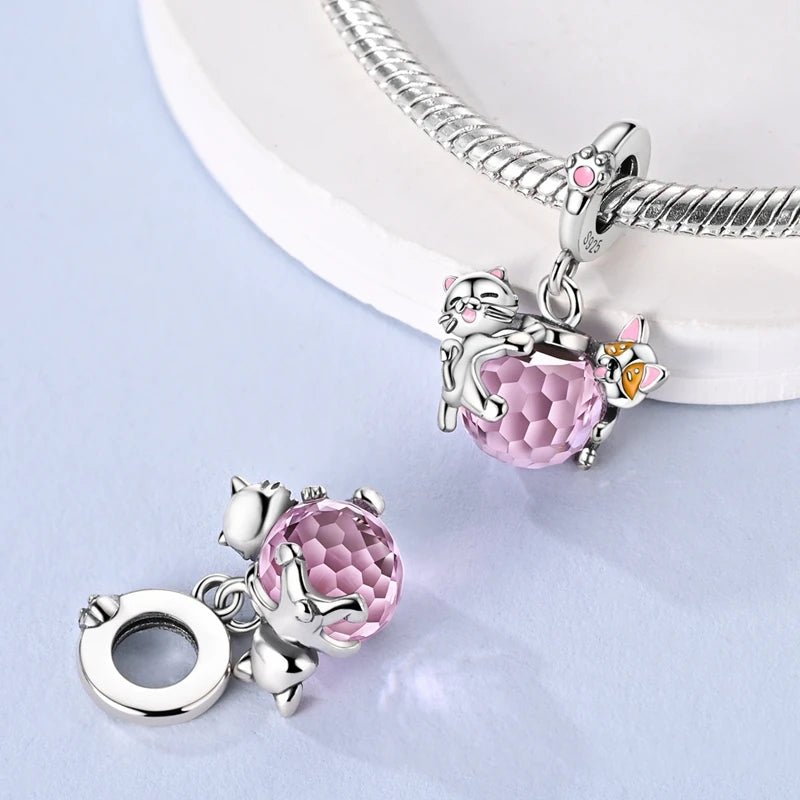 Tier Charm Anhänger Set 925 Sterling Silber – Löwe, Tiger, Wolf, Drache & mehr für Bettelarmband - CharmsLuv