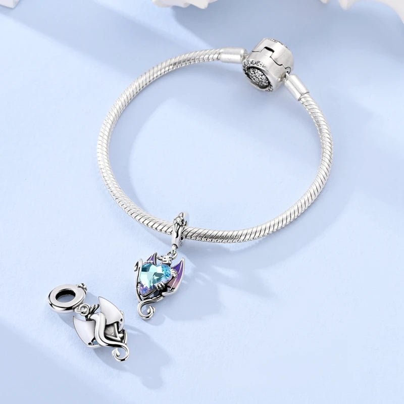 Tier Charm Anhänger Set 925 Sterling Silber – Löwe, Tiger, Wolf, Drache & mehr für Bettelarmband - CharmsLuv