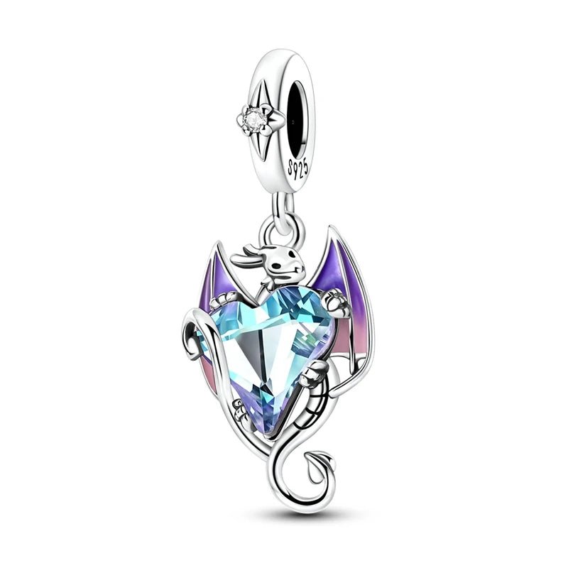 Tier Charm Anhänger Set 925 Sterling Silber – Löwe, Tiger, Wolf, Drache & mehr für Bettelarmband - CharmsLuv