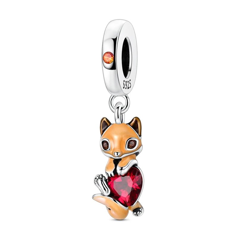 Tier Charm Anhänger Set 925 Sterling Silber – Löwe, Tiger, Wolf, Drache & mehr für Bettelarmband - CharmsLuv