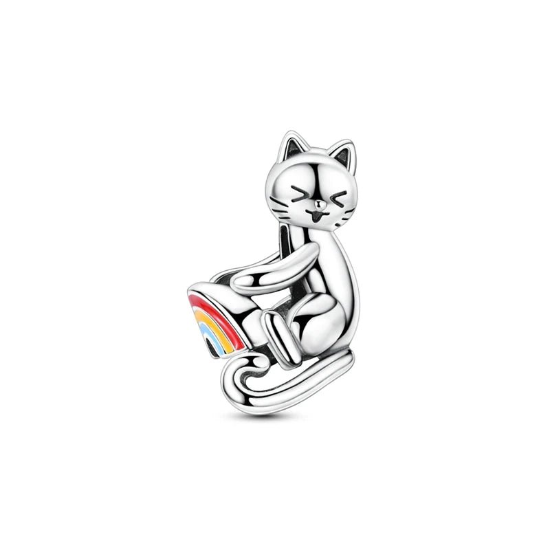 Tier Charm Anhänger Set 925 Sterling Silber – Löwe, Tiger, Wolf, Drache & mehr für Bettelarmband - CharmsLuv