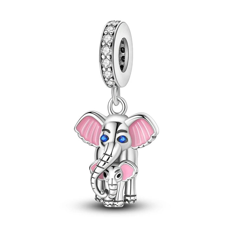 Tier Charm Anhänger Set 925 Sterling Silber – Löwe, Tiger, Wolf, Drache & mehr für Bettelarmband - CharmsLuv