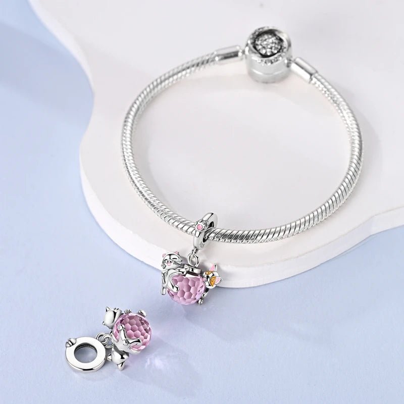 Tier Charm Anhänger Set 925 Sterling Silber – Löwe, Tiger, Wolf, Drache & mehr für Bettelarmband - CharmsLuv